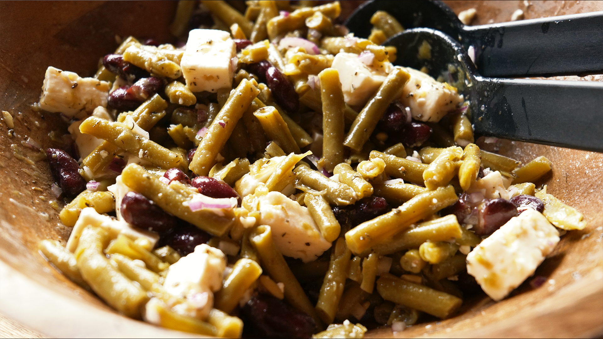 Bohnensalat mit Feta