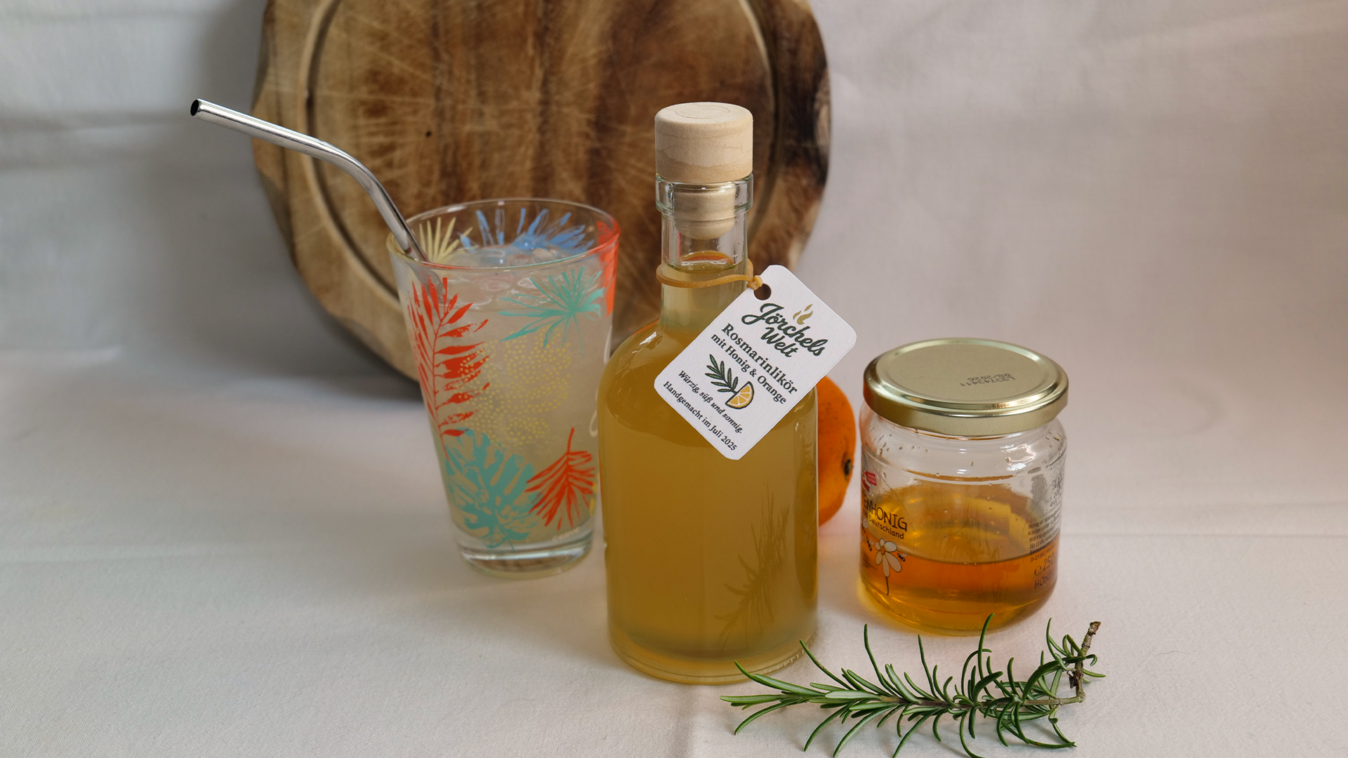 Rosmarinlikör – Honig & Orange