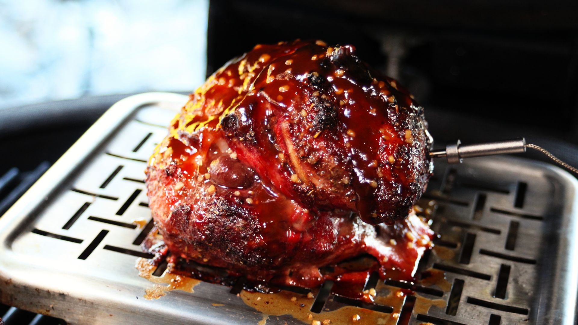 Schweinenuss mit Gingerbrew Glasur