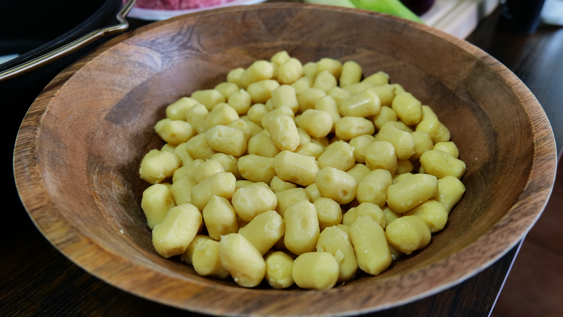 Gnocchi aus übrig gebliebenen Kartoffelbrei